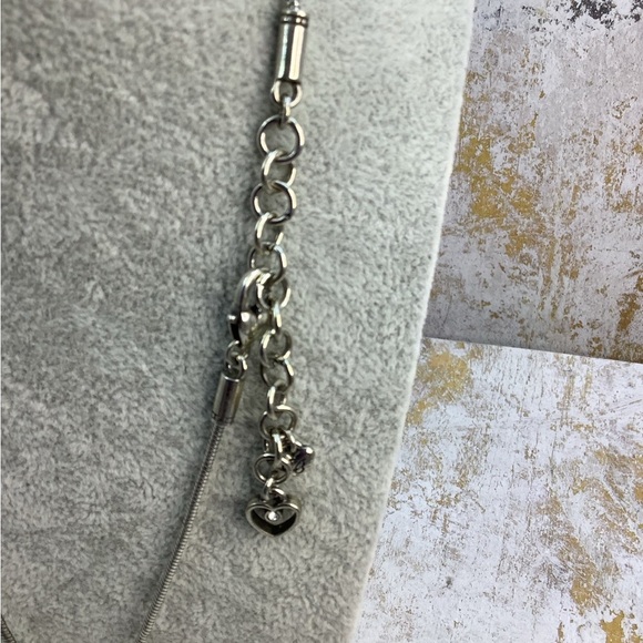 Brighton Rhinestone Sliding Heart Necklace with tin - Picture 6 of 7